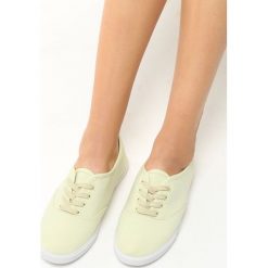 Żółte Tenisówki Tronia. Trampki i tenisówki damskie Born2be, z materiału. Za 29.99 zł.