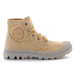 Buty Palladium Pampa Hi 92352-721-M żółte. Żółte obuwie sportowe damskie bez wzorów, z gumy. Za 517.53 zł.