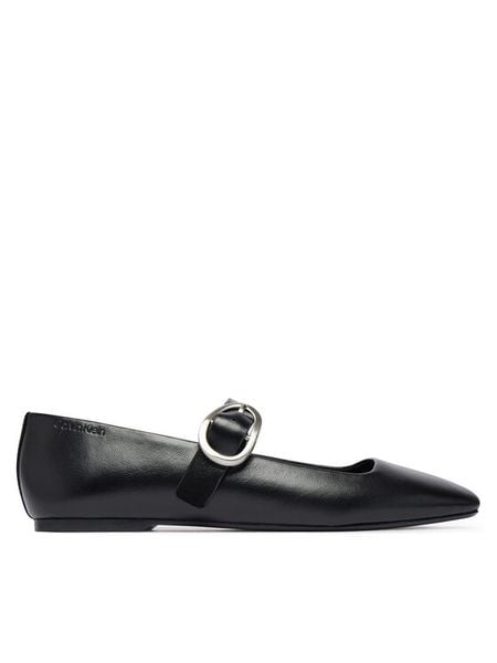 Calvin Klein Baleriny HW0HW03037 Czarny. Czarne baleriny damskie Calvin Klein, bez wzorów, ze skóry, bez obcasa. Za 489.99 zł.