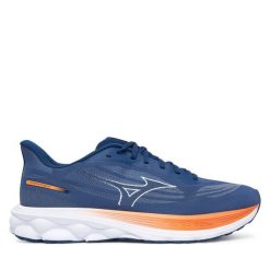 Buty do biegania Mizuno. Niebieskie buty sportowe męskie Mizuno, bez zapięcia, do biegania, mizuno wave. Za 599.99 zł.