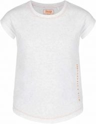 T-shirt dziecięcy Loap Bua biały. Białe t-shirty i topy dla dziewczynek ÀLG, bez wzorów, z bawełny, bez ramiączek. Za 117.99 zł.