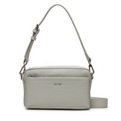Torebka Calvin Klein. Szare torebki do ręki damskie Calvin Klein, bez wzorów, klasyczne, bez dodatków. Za 419.99 zł.