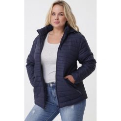 Granatowa Kurtka Harmoni. Brązowe kurtki damskie Born2be, na jesień, xl, bez wzorów, bez kaptura. Za 159.99 zł.