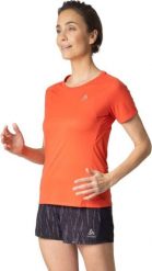Koszulka sportowa damska Odlo T-shirt crew neck ESSENTIAL. Czerwone koszulki sportowe damskie Odlo, s, bez wzorów, z materiału, bez kołnierzyka, bez ramiączek, do biegania. Za 190.60 zł.