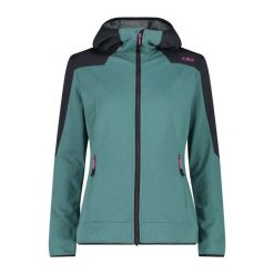 Bluza damska turystyczna CMP 35L6486. Zielone bluzy sportowe damskie CMP, l, bez wzorów, bez kaptura. Za 264.50 zł.
