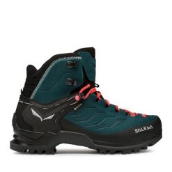 Trekkingi Salewa. Niebieskie obuwie sportowe damskie Salewa, bez wzorów, z gore-texu, trekkingowe. Za 1,149.00 zł.