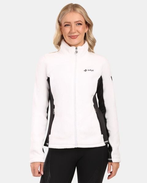 Damska ciepła bluza Kilpi SKATHI-W. Białe bluzy damskie Kilpi, bez wzorów, z materiału, bez kaptura. Za 215.49 zł.