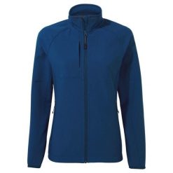 Kurtka Damska Expert Basecamp Soft Shell. Niebieskie kurtki damskie Craghoppers, bez wzorów, z softshellu, bez kaptura, trekkingowe. Za 239.99 zł.