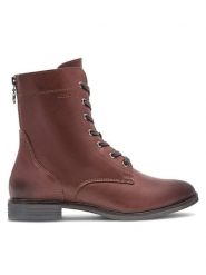 Lasocki Trzewiki EST-NEW2-18 Brązowy. Brązowe botki damskie Lasocki, ze skóry, bez obcasa, na płaskiej podeszwie, bez zapięcia. Za 269.99 zł.