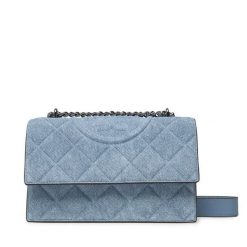 Torebka Tory Burch. Niebieskie torebki do ręki damskie Tory Burch, bez wzorów, wizytowe, bez dodatków. Za 1,729.00 zł.