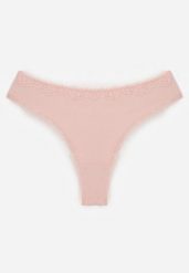 Różowe Majtki Stringi z Bawełną z Koronką Aethimilia. Czerwone stringi damskie Renee, l, bez wzorów, z bawełny. Za 7.99 zł.