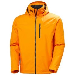 Kurtka z kapturem Helly Hansen Crew Hooded 2. Brązowe kurtki męskie Helly Hansen, na lato, s, bez wzorów, z dzianiny, z kapturem. Za 830.50 zł.