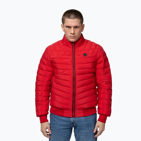 Kurtka męska Pitbull Naylor Padded. Czerwone kurtki męskie PITBULL, m, bez wzorów, z poliamidu, bez kaptura. Za 289.99 zł.
