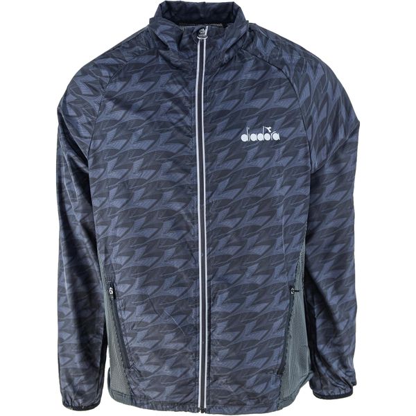 Kurtka Diadora Windbreaker, Czarny, Mężczyźni. Szare kurtki męskie Diadora, l, bez wzorów, z poliesteru, bez kaptura. Za 129.99 zł.