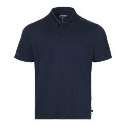 Polo anty UV Musto Evo Crew. Niebieskie koszulki polo męskie Musto, m, bez wzorów, eleganckie, bez ramiączek. Za 316.50 zł.