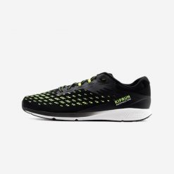 Buty do chodu sportowego Kiprun Racewalk One. Czarne obuwie sportowe damskie KIPRUN, bez wzorów, z kauczuku, trekkingowe. Za 189.99 zł.