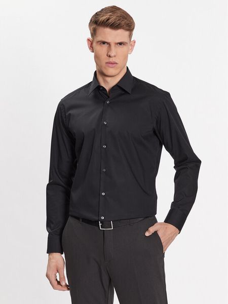 Boss Koszula 50473265 Czarny Regular Fit. Czarne koszule męskie Boss, m, bez wzorów, z bawełny, bez kołnierzyka, bez ramiączek. Za 289.99 zł.