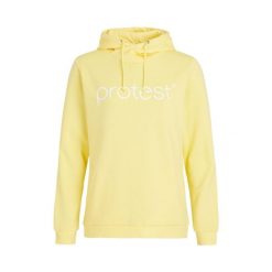 Damska klasyczna bluza z kapturem Protest. Żółte bluzy damskie Protest, bez wzorów, z kapturem. W wyprzedaży za 223.50 zł.
