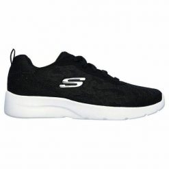 Obuwie Sportowe Damskie Skechers Floral Mesh Lace Up Czarny. Czarne obuwie sportowe damskie Skechers, bez wzorów, z meshu. Za 219.99 zł.