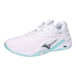 Buty do piłki ręcznej damskie Mizuno Wave Stealth Neo 2. Białe obuwie sportowe damskie Mizuno, bez wzorów, z materiału, do piłki ręcznej, mizuno wave. Za 399.99 zł.