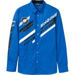 Koszula z długim rękawem Slim Fit bonprix lazurowy. Koszule męskie marki bonprix. Za 49.99 zł.