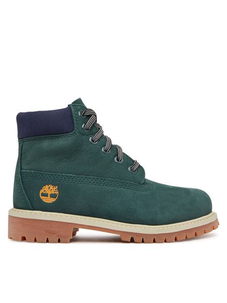 Timberland Trapery Premium 6-Inch Waterproof TB0A2CTGEO61 Zielony. Zielone buty zimowe chłopięce Timberland, bez wzorów, z nubiku, bez zapięcia. Za 439.99 zł.