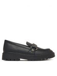 Tommy Hilfiger Loafersy T3A4-35141-1355999 M Czarny. Czarne półbuty dziewczęce Tommy Hilfiger, bez wzorów, ze skóry, bez zapięcia. Za 399.99 zł.