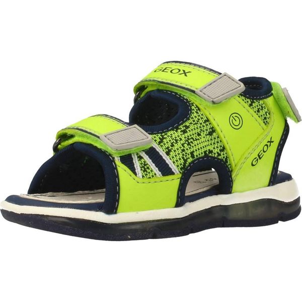 Sandały GEOX B SANDAL TODO BOY Żółty. Żółte sandały męskie Geox, ze skóry, bez zapięcia. Za 141.99 zł.