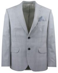 Wełniana, Taliowana Marynarka - MEN'SFIELD - Popielato Niebieska. Szare marynarki męskie MEN'SFIELD, bez wzorów, z materiału, eleganckie. Za 729.00 zł.