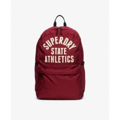 Plecak sportowy damski Superdry Montana. Czerwone plecaki damskie Superdry., z aplikacjami, eleganckie. Za 218.05 zł.