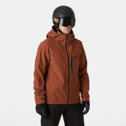 Kurtka narciarska Helly Hansen Swift 3L Shell. Brązowe kurtki męskie Helly Hansen, na zimę, l, bez wzorów, z materiału, narciarskie. Za 1,613.00 zł.