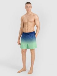 4F Spodenki plażowe męskie - zielone L. Zielone szorty męskie 4f, na lato, l, bez wzorów, z syntetyku, wakacyjne. W wyprzedaży za 59.99 zł.