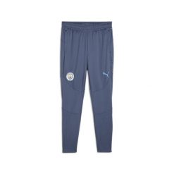 Męskie spodnie treningowe Manchester City PUMA Inky Blue Magic. Niebieskie spodnie sportowe męskie Puma, m, bez wzorów, do piłki nożnej. W wyprzedaży za 251.20 zł.