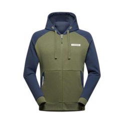 Bluza z kapturem na zamek La Sportiva Kaos. Zielone bluzy sportowe męskie La Sportiva, l, bez wzorów, z bawełny, z kapturem, trekkingowe. Za 427.15 zł.