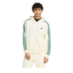 Bluza Adidas Sport M 3S Fl Fz Hd Dorośli. Białe bluzy męskie Adidas, m, bez wzorów, z bawełny, z kapturem, na fitness i siłownię. Za 357.99 zł.