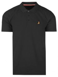 Klasyczna Męska Koszulka POLO - Brave Soul - Czarna. Czarne koszulki polo męskie Brave Soul, na lato, m, bez wzorów, z bawełny, casualowe, bez ramiączek. Za 59.00 zł.