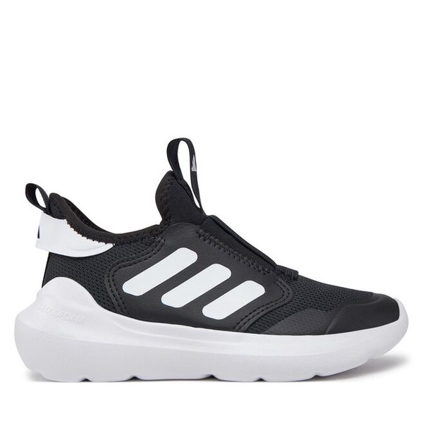 Sneakersy adidas. Czarne trampki i tenisówki chłopięce Adidas, bez wzorów, bez zapięcia. Za 149.99 zł.