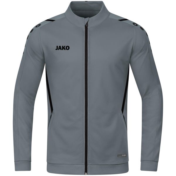 Kurtka damska Jako polyester Challenge. Czarne kurtki damskie Jako, z aplikacjami, z dzianiny, bez kaptura. Za 163.20 zł.