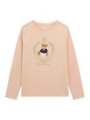 Guess Bluzka J5BI26 J1314 Różowy Regular Fit. Czerwone bluzki dla dziewczynek Guess, z aplikacjami, z bawełny, bez ramiączek. Za 89.99 zł.