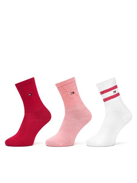 Tommy Hilfiger Skarpety długie 701236330 Różowy. Czerwone bielizna dla dziewczynek Tommy Hilfiger, bez wzorów, z bawełny. Za 49.99 zł.
