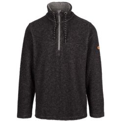 Trespass Falmouthfloss - Męski sweter na co dzień w kolorze czarnym. Czarne swetry przez głowę męskie Trespass, m, bez wzorów, z dzianiny, bez kołnierzyka. Za 303.99 zł.