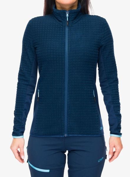 Bluza rozpinana damska CMP Luneksja. Niebieskie bluzy damskie CMP, m, bez wzorów, z materiału, bez kaptura. Za 297.70 zł.