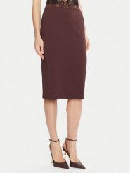 Elisabetta Franchi Spódnica ołówkowa GO-137-56E2-V320 Bordowy Regular Fit. Czerwone spódnice damskie Elisabetta Franchi, bez wzorów, z syntetyku, ołówkowe. Za 1,360.58 zł.