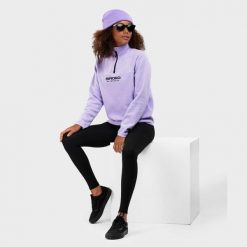 Bluza z grubego polaru do sportów zimowych damska Aurora-W. Niebieskie bluzy damskie SIROKO, na zimę, l, bez wzorów, z elastanu, bez kaptura. Za 127.00 zł.
