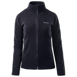 Bluza Polarowa Damska Logo Henis. Czarne bluzy sportowe damskie Hi-tec, l, bez wzorów, z polaru, bez kaptura, trekkingowe. Za 113.99 zł.