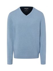 Finshley & Harding sweter z dzianiny z dodatkiem kaszmiru Mężczyźni Bawełna niebieski, XXL. Niebieskie swetry przez głowę męskie Finshley & Harding, m, bez wzorów, z bawełny, bez kołnierzyka. Za 299.95 zł.
