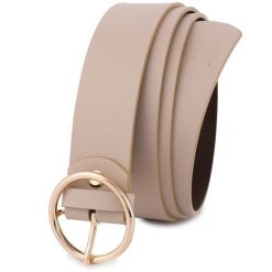 Pasek skórzany BELTIMORE B84 ecru r.100-115 cm. Paski damskie bez wzorów. Za 49.90 zł.
