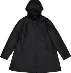 Rains damski płaszcz przeciwdeszczowy A-LINE W JACKET W3 18050 01 BLACK L. Czarne kurtki damskie Rains, l, bez wzorów, bez kaptura. Za 711.05 zł.