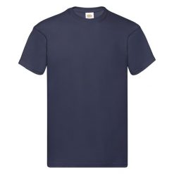 Klasyczny t-shirt z okrągłym dekoltem. Niebieskie t-shirty męskie Fruit of the Loom, na lato, m, bez wzorów, z bawełny, klasyczne, bez kołnierzyka. Za 125.99 zł.