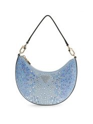 Guess Torebka Tasmin Mini HWEG99 31720 Niebieski. Niebieskie torebki do ręki damskie Guess, z aplikacjami, z materiału, bez dodatków. Za 471.99 zł.